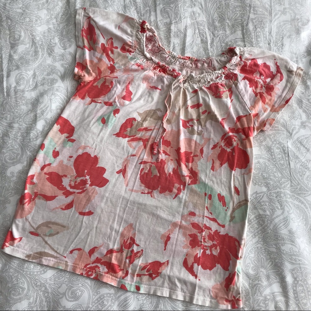 🌺2/$5 Sonoma Petite XS Floral Shirt